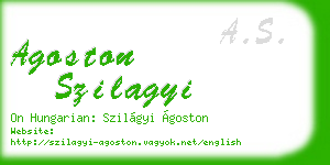 agoston szilagyi business card